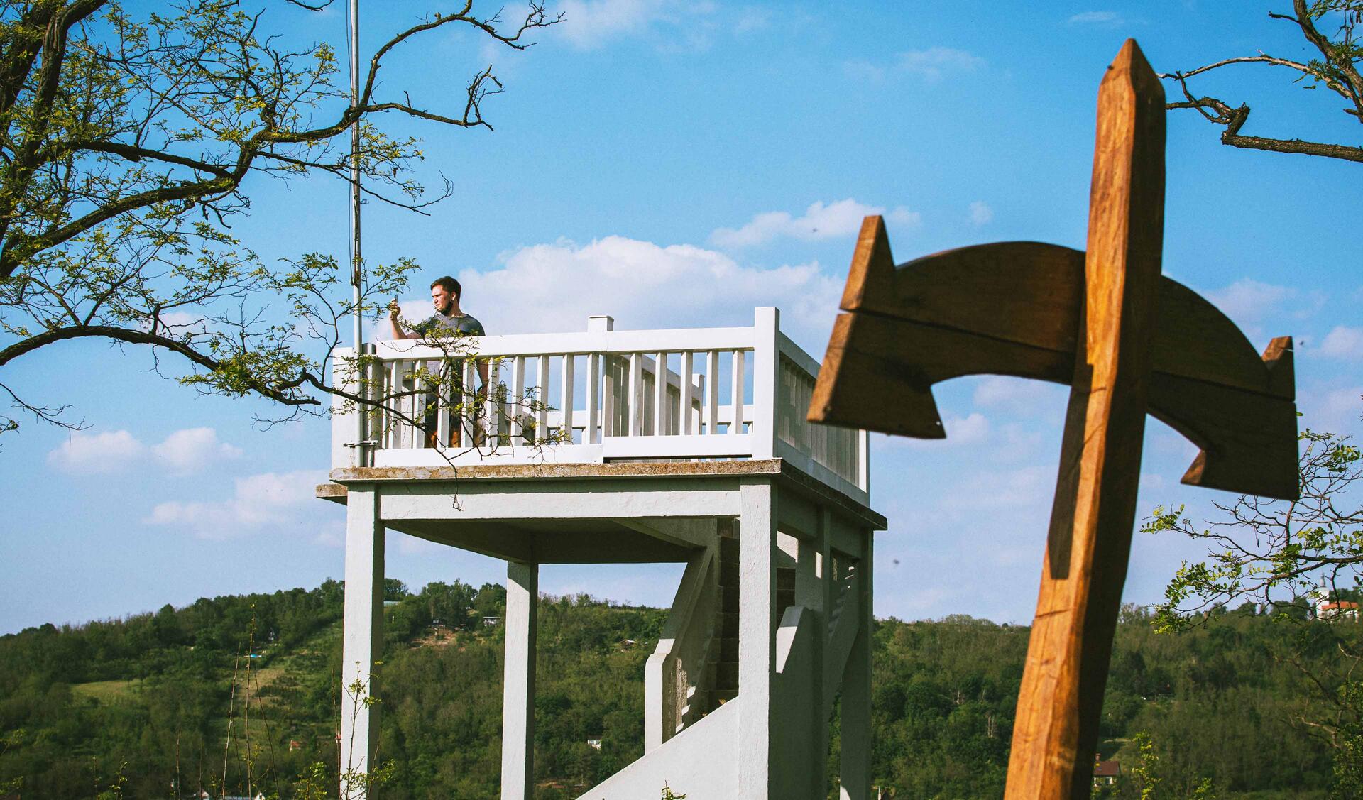 Brno region Go from Brno Kounice a Ivančice Réna lookout tower